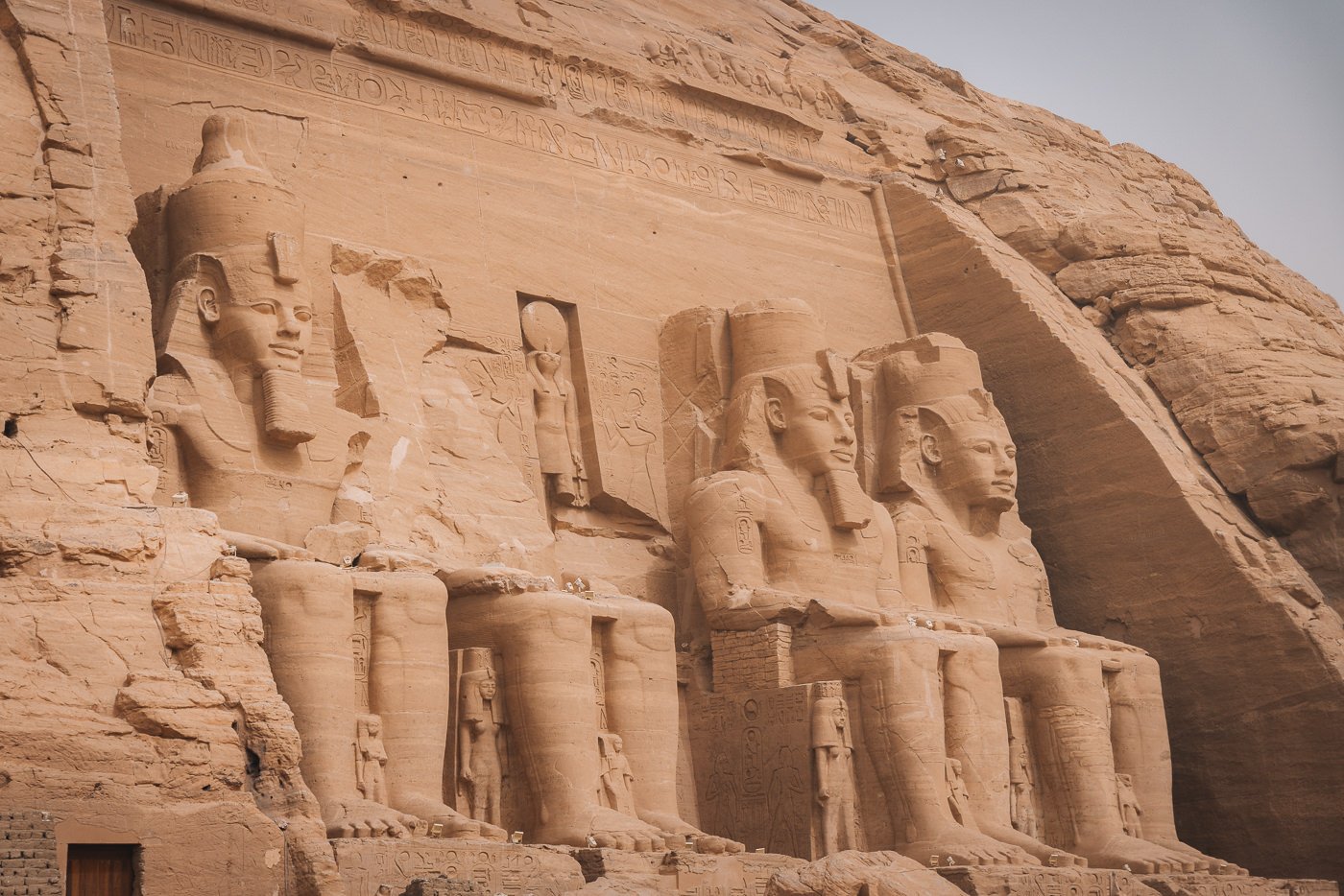 Colossi of Ramses II at Abu Simbel Temple 