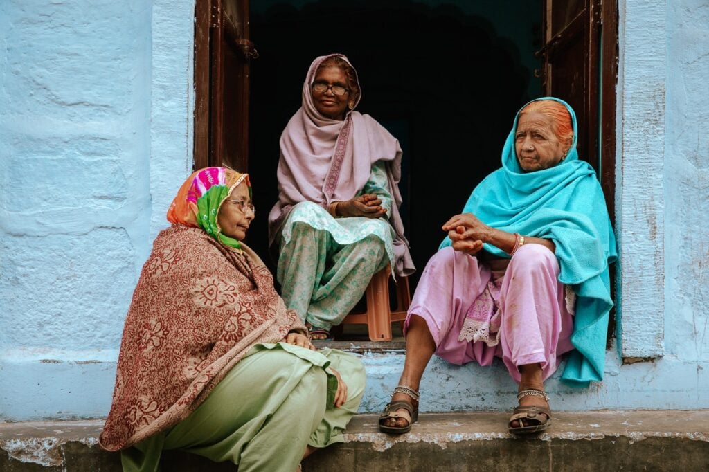 Old women in Blue City, Jodhpur