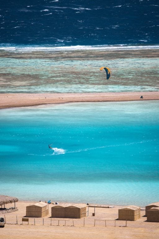 Kite Surfer at the Dahab Blue Lagoon