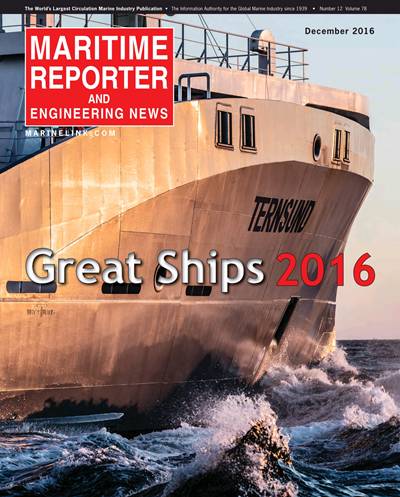 世界船舶权威杂志评选2016年世界名船Top10 装配玉柴制造发动机的船舶位居榜首