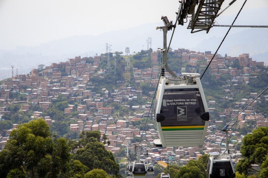 Medellin Metro Cable to Park Arvi