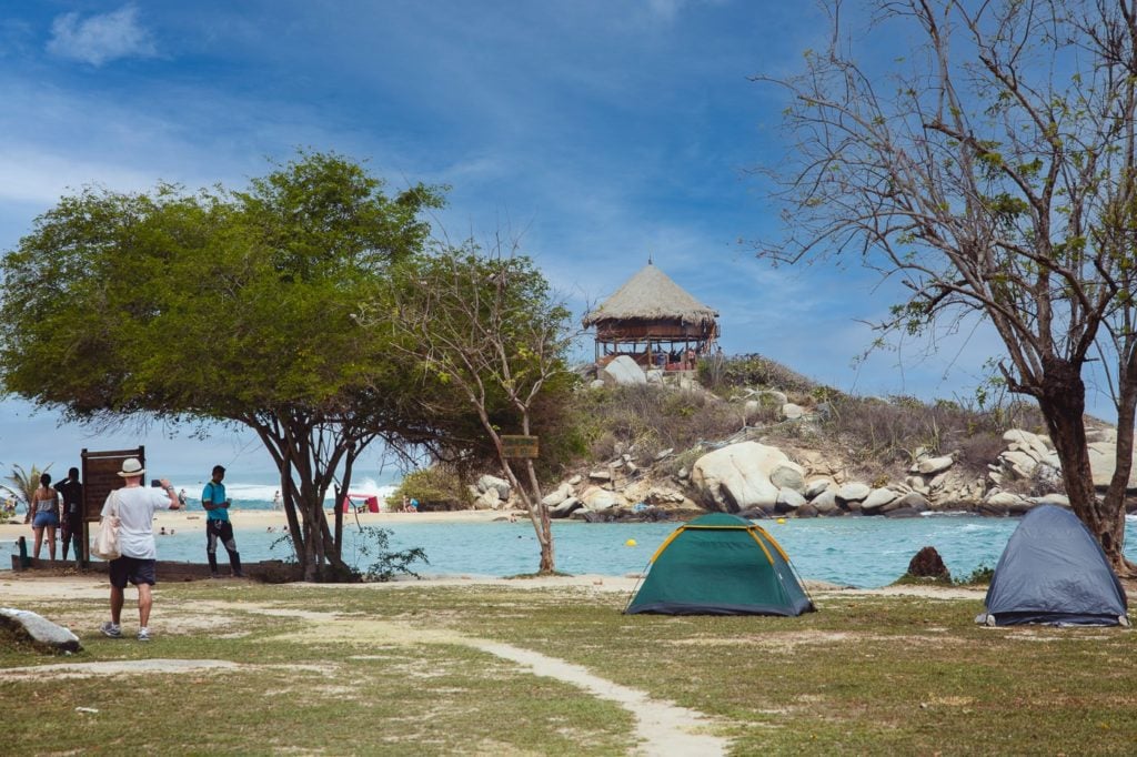 Camping on Cabo San Juan Tayrona