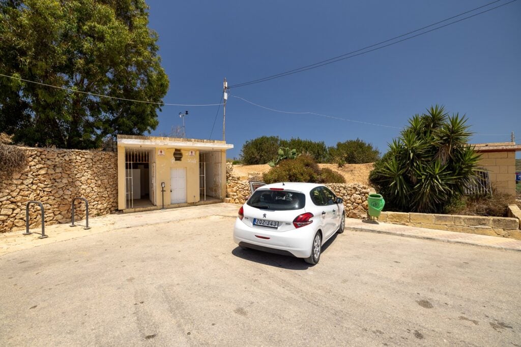 Calypso Cave parking lot on Gozo Island, Malta
