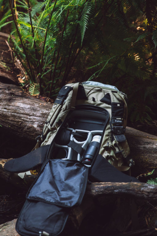 Hiking backpack with camera compartment
