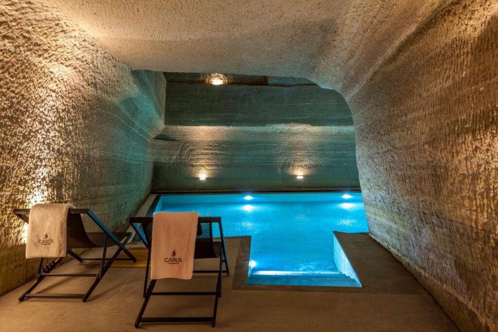 pool at Carus Cappadocia Cave hotel
