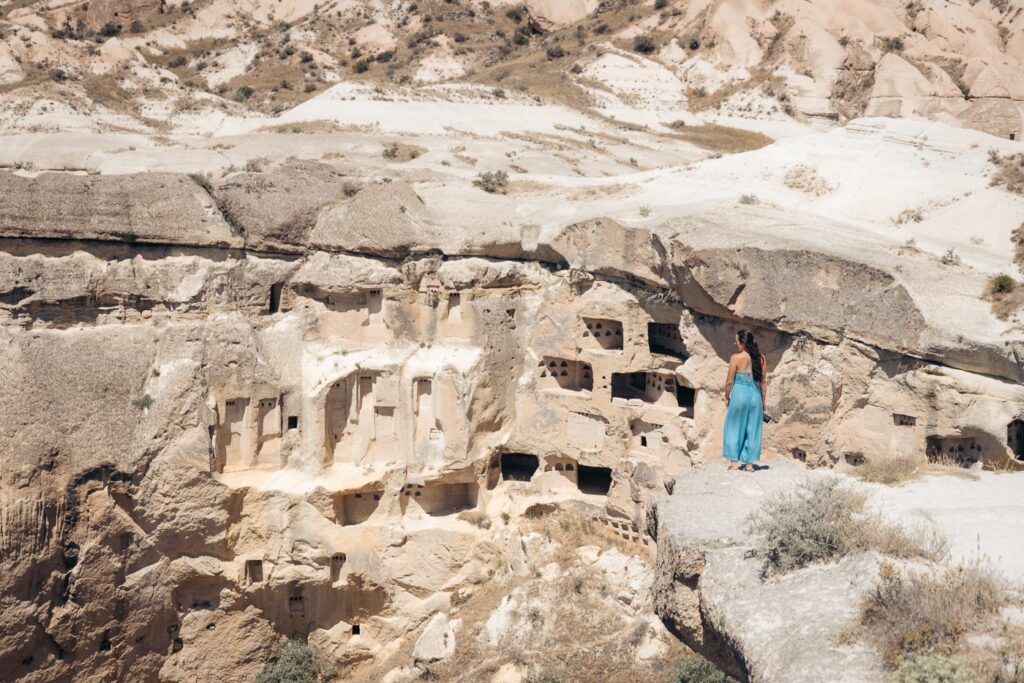 Traditional cave dwellings in Cappadocai, Turkey