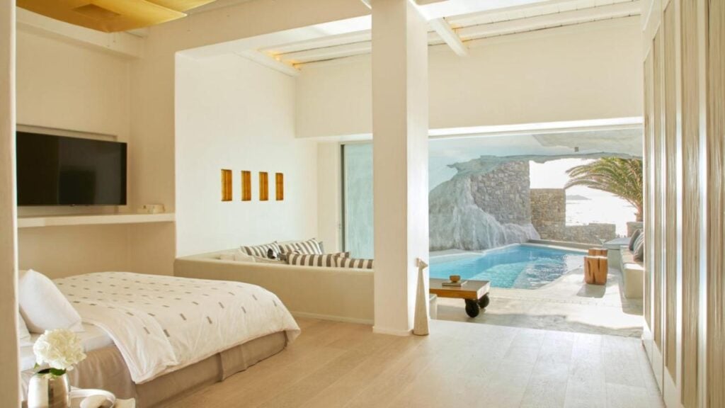 Cavo Tagoo Mykonos Luxury room view with private pool