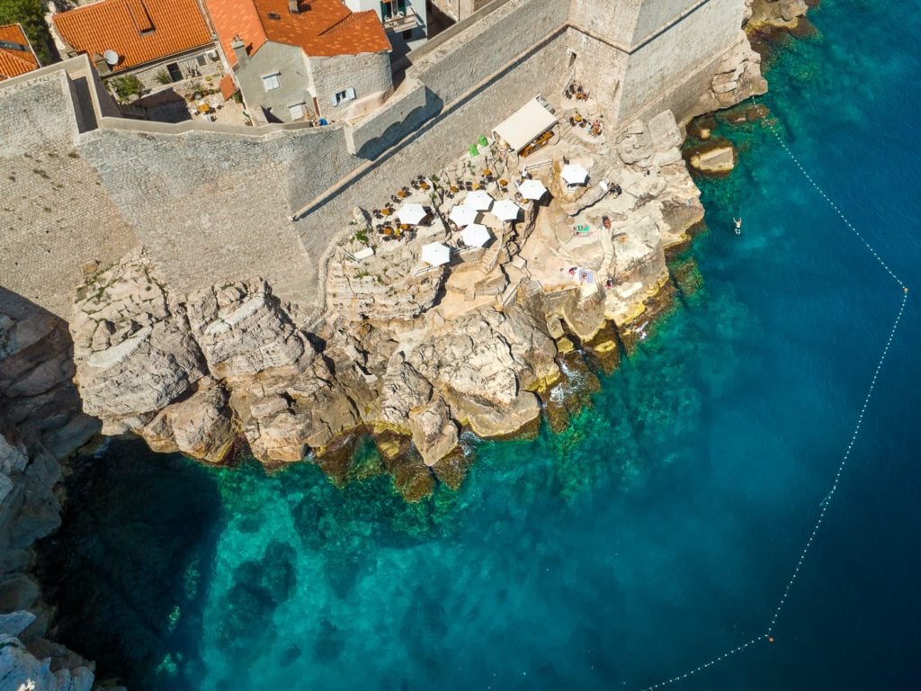 Cliff bar on Dubrovnik's City Walls
