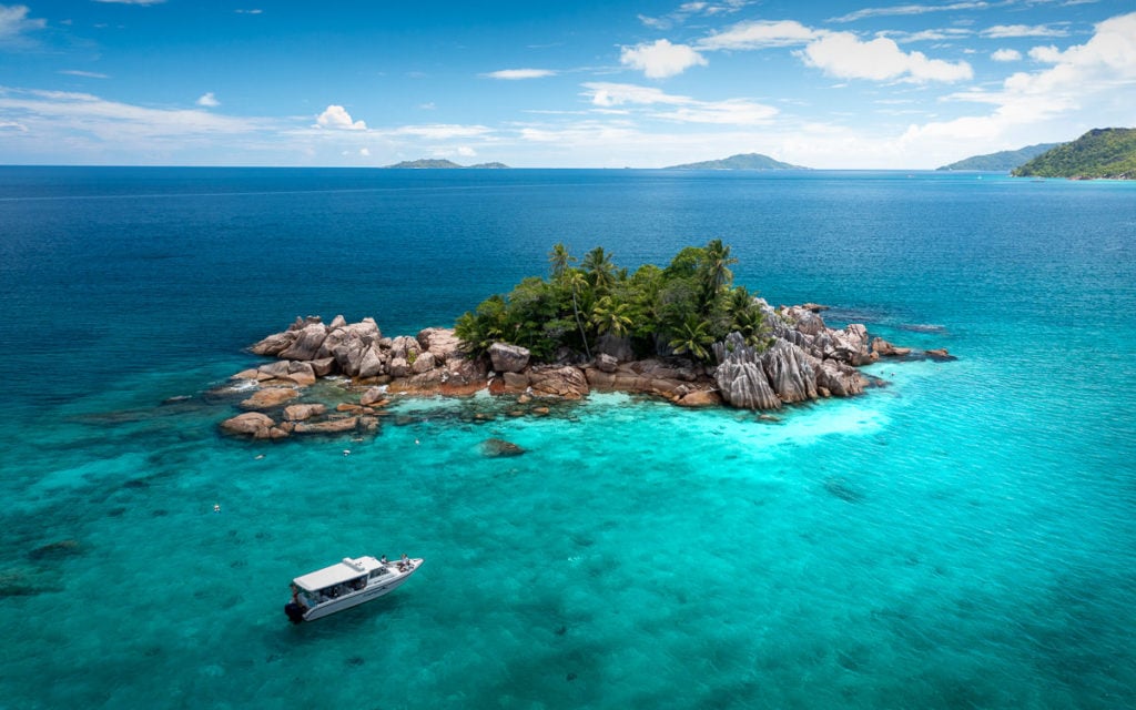 St Pierre Island Near Curieuse and Praslin, Seychelles