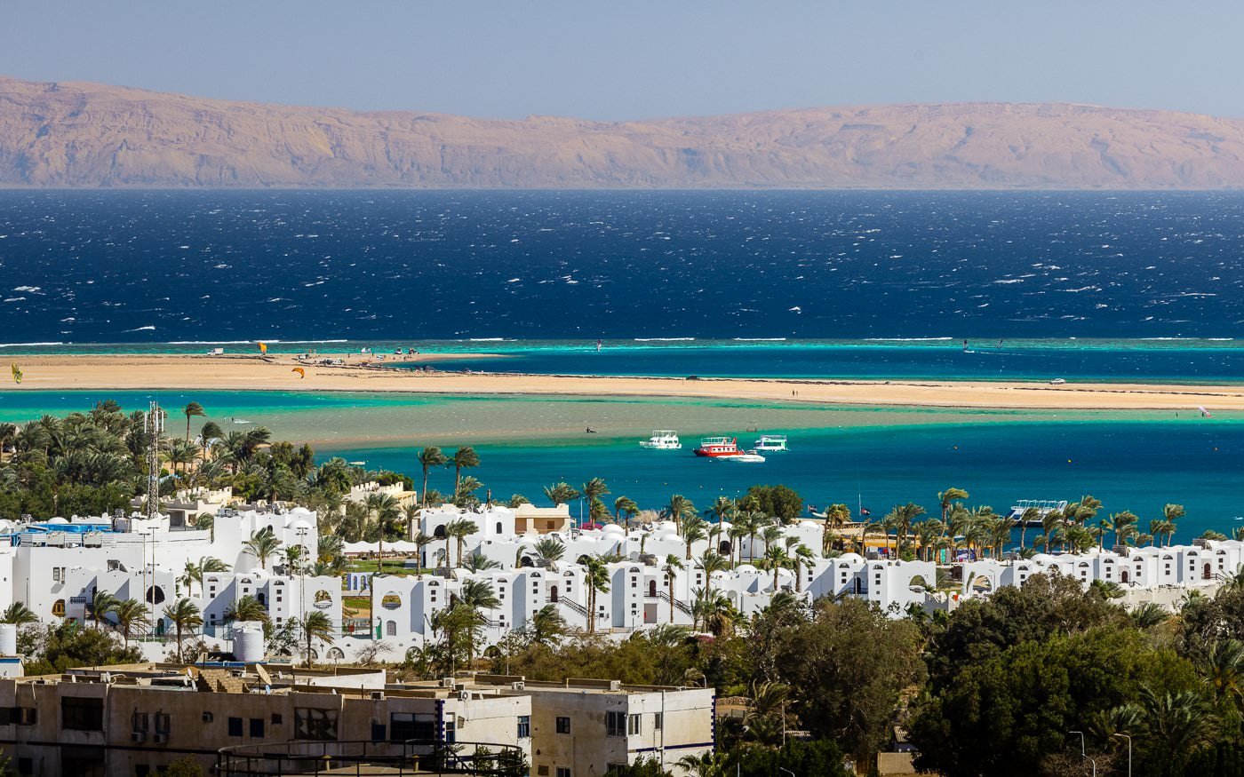 Resort town of Dahab in the Egypt Red Sea