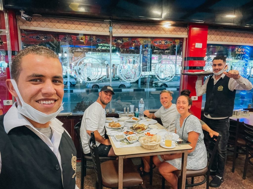 Waiters at the El Masrien Restaurant in Sharm el Sheikh