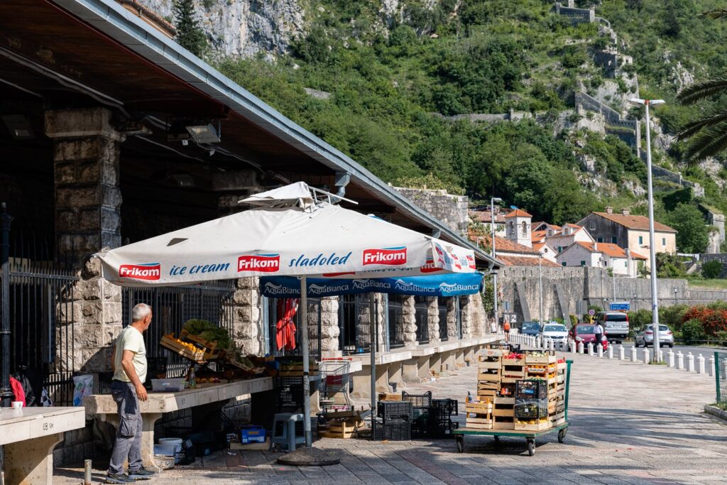 Farmer's Market in Kotor, Montenegro
