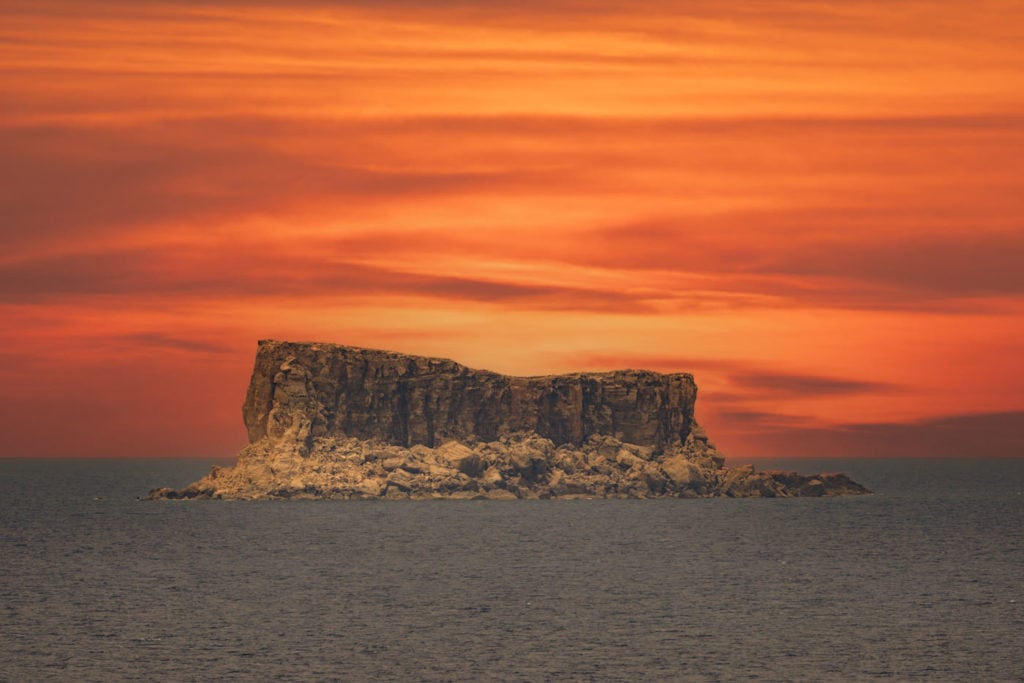 Filfla Island Sunset in Malta