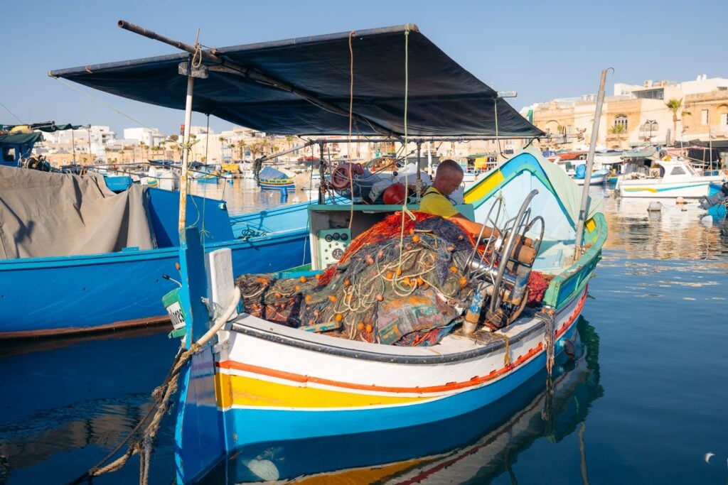 Fisherman at Marsaxlokk, Malta