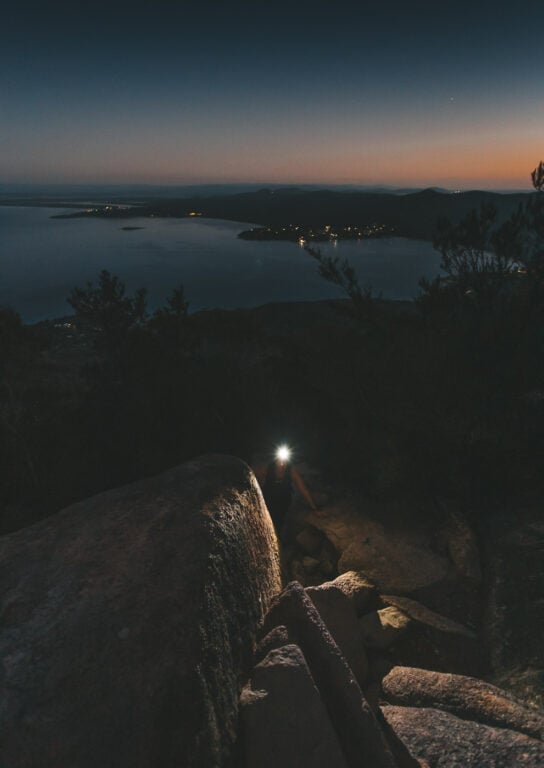HIKING MOUNT AMOS IN THE DARK
