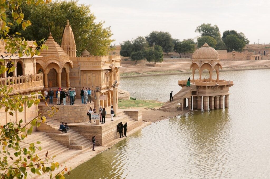 Gadisar Lake in Jaisalmer, India