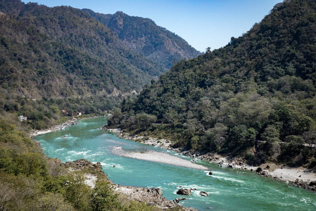 Ganga River near Rishikesh, India