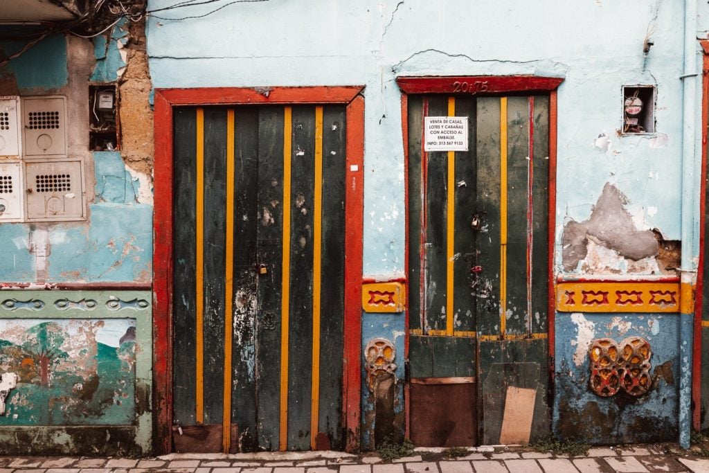 old doorway in Colombia