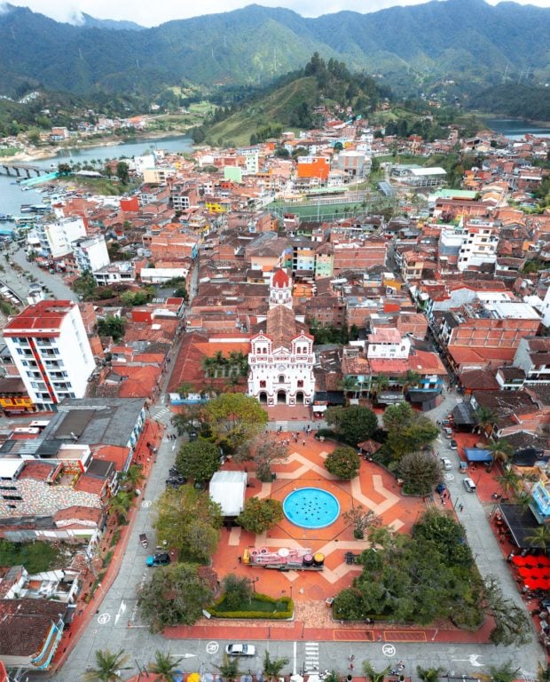 Guatape square in Colombia