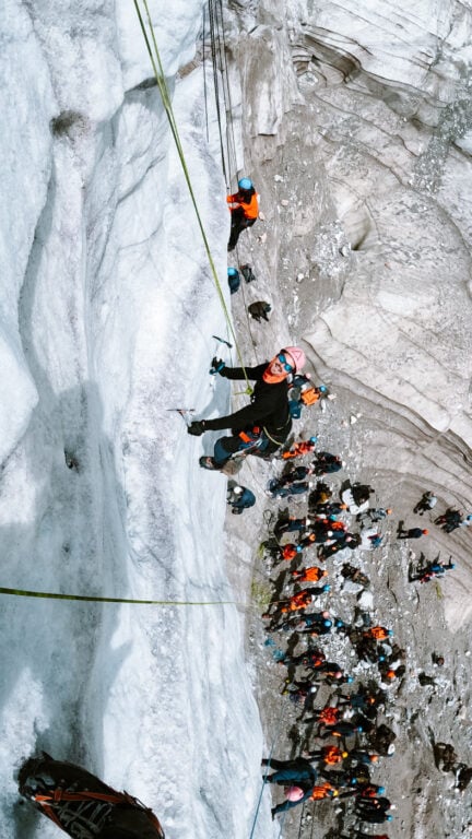 Climbing glaciers in India
