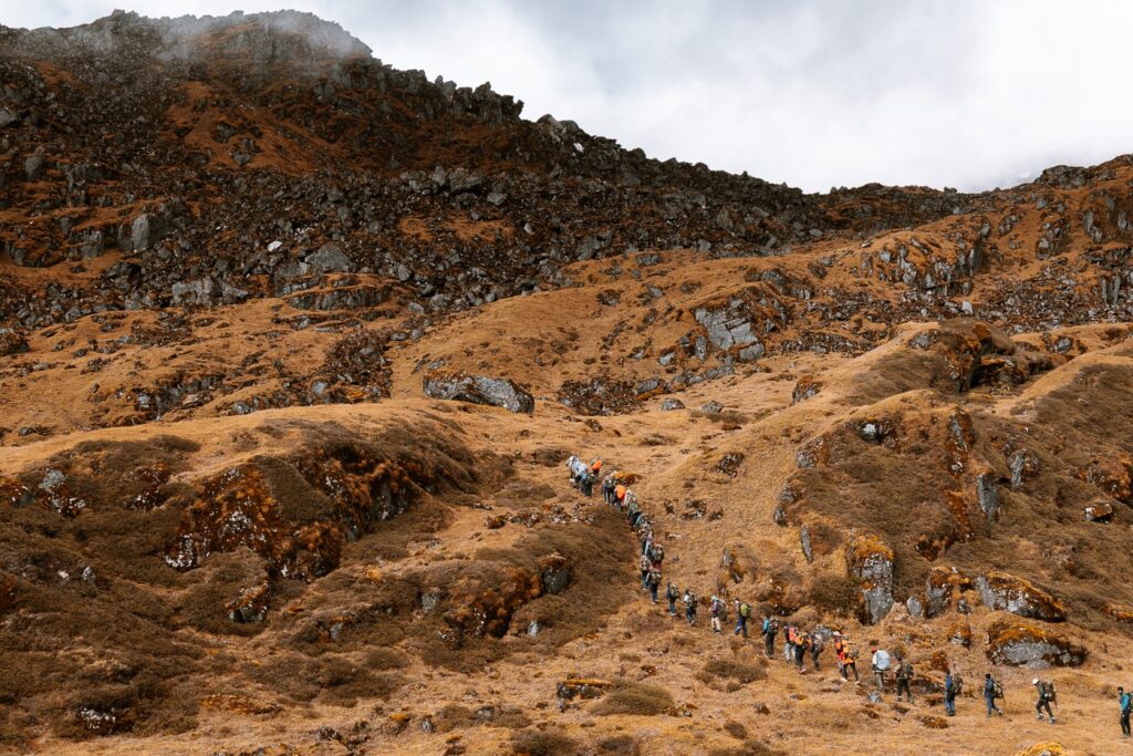 Climbing Renok Peak, height gain at Himalayan Mountaineering Institute in India