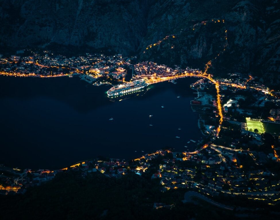 Kotor Montenegro at Night Time