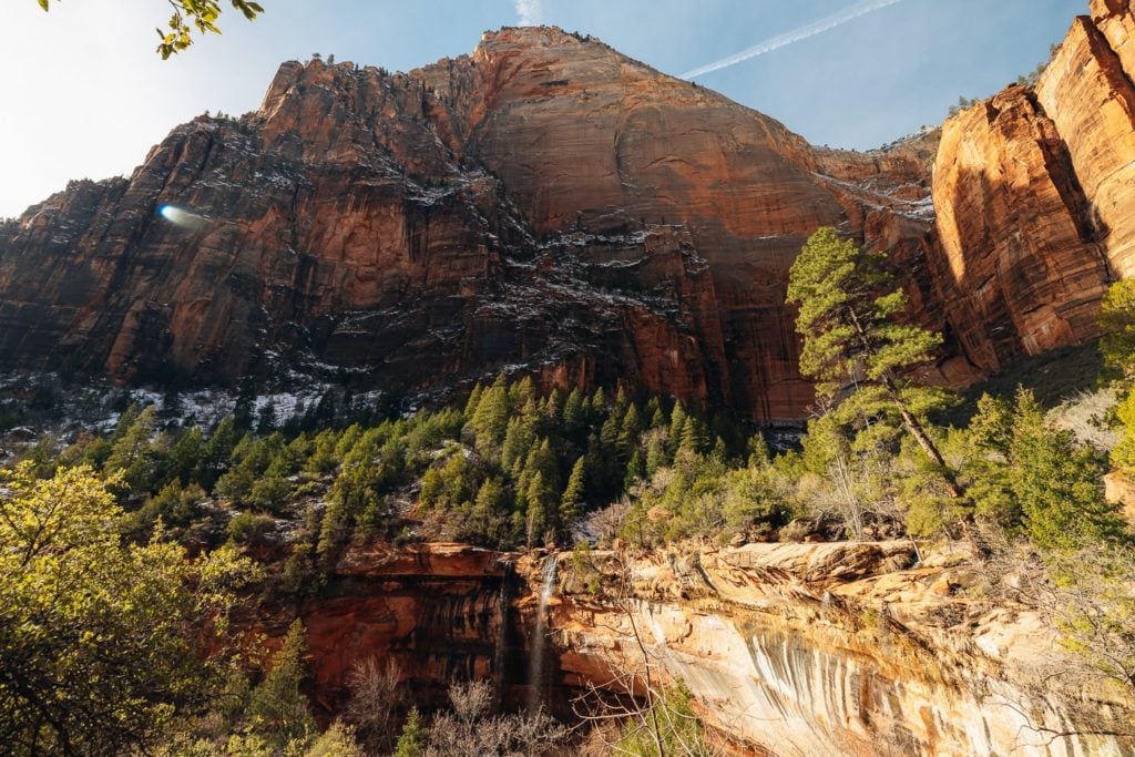 Lower and Middle Emerald Pools in Zion National Park