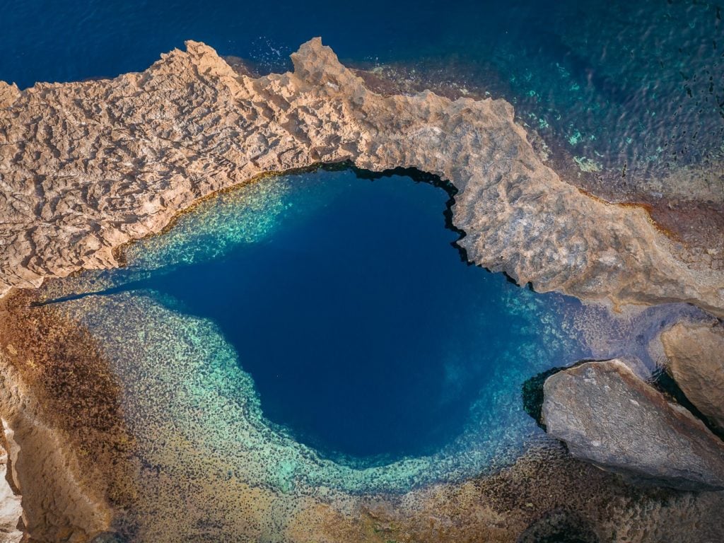 Blue Hole in Malta