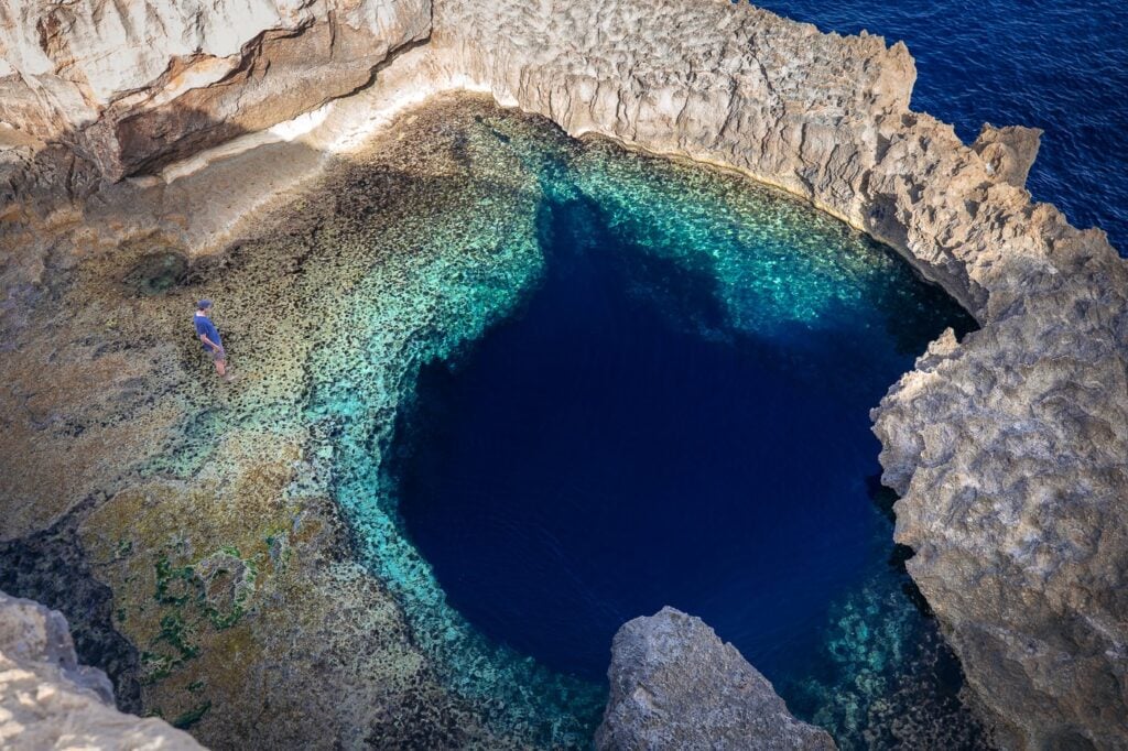 Blue Hole in Malta