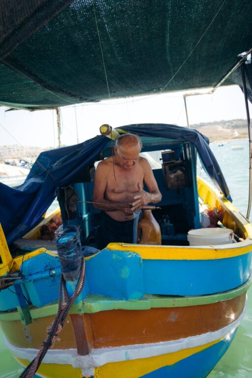 Fisherman at Marsaxlokk, Malta