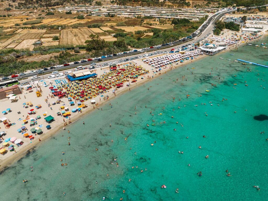 Mellieha Beach in Malta