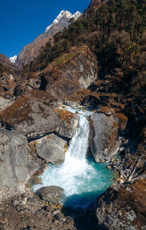 Waterfall on the Inkhu River, Nepal