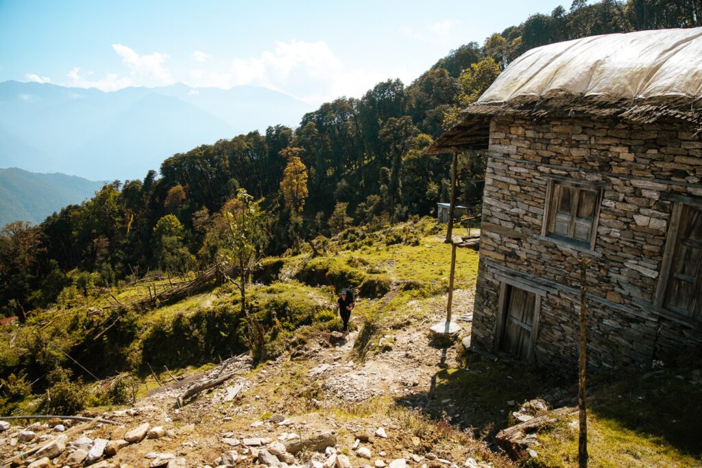 Himalayan village in Nepal