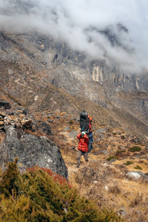 Porters on the way to Mera Peak, Nepal