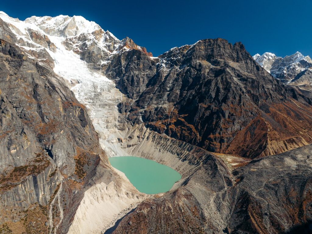 Sabai Tsho glacial lake in Nepal
