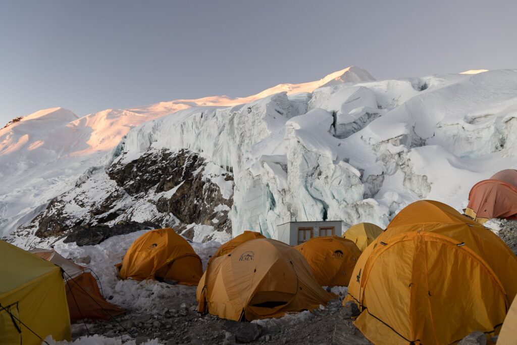 Expedition tents at Mera Peak High Camp