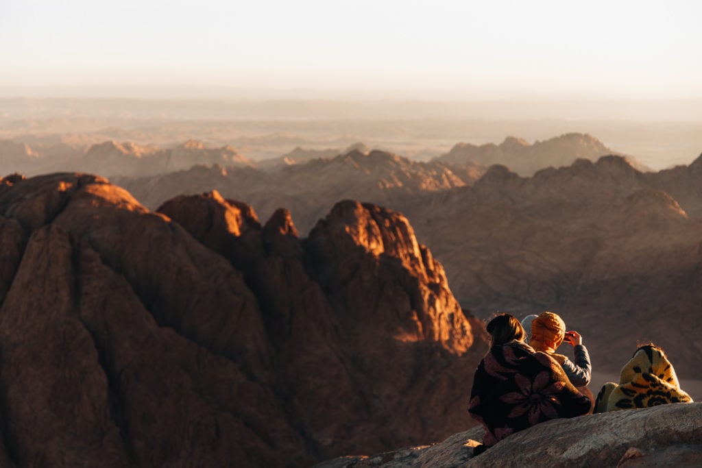 Sunrise over the South Sinai Desert