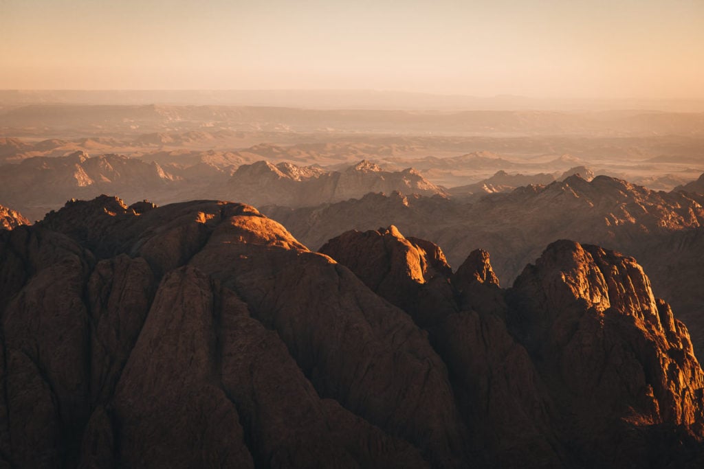Sunrise from Mount Sinai Summit