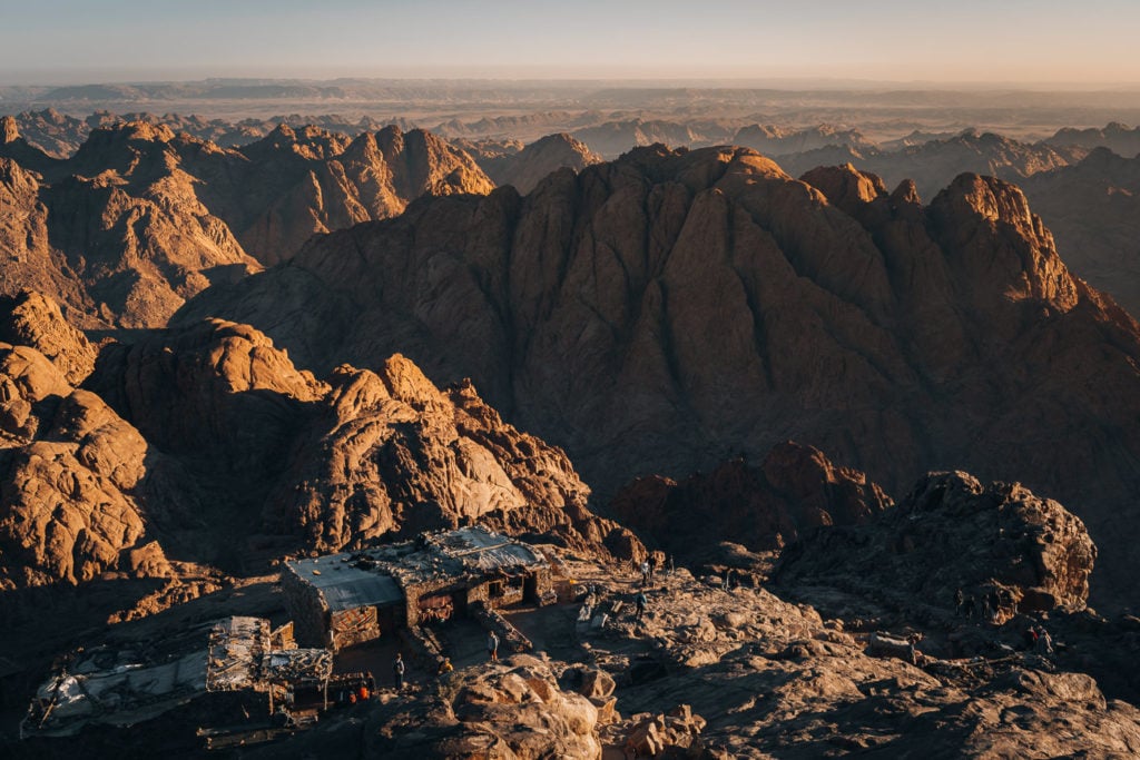 Sunrise on Mount Sinai in Egypt