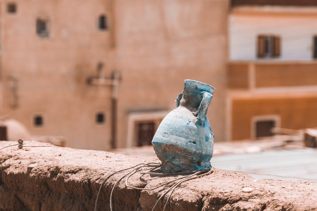 Ceramic pot in a Nubian Village of Egypt