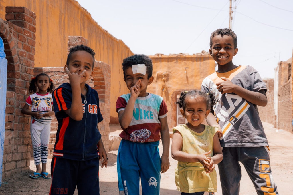 Local Nubian Children in Egypt