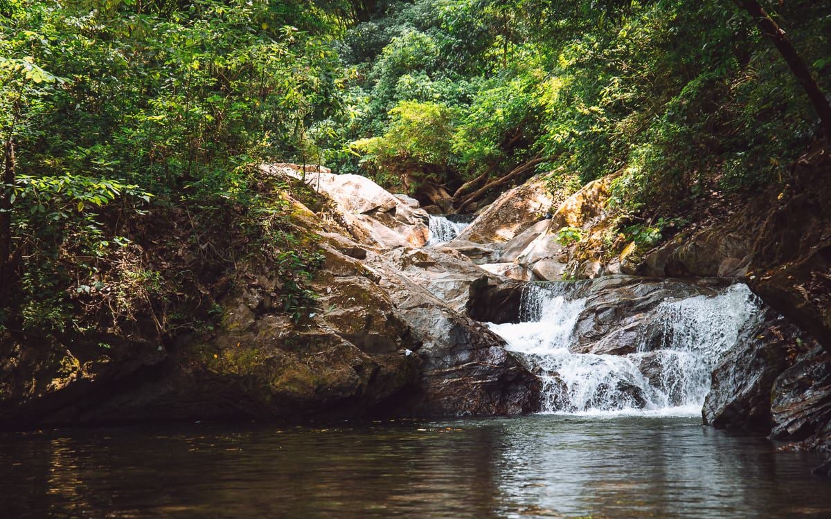 Pozo Azul Waterfall in Minca, Colombia