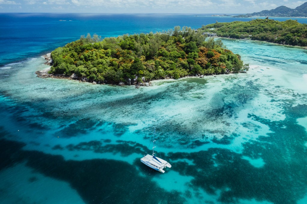 Seychelles private island and catamaran