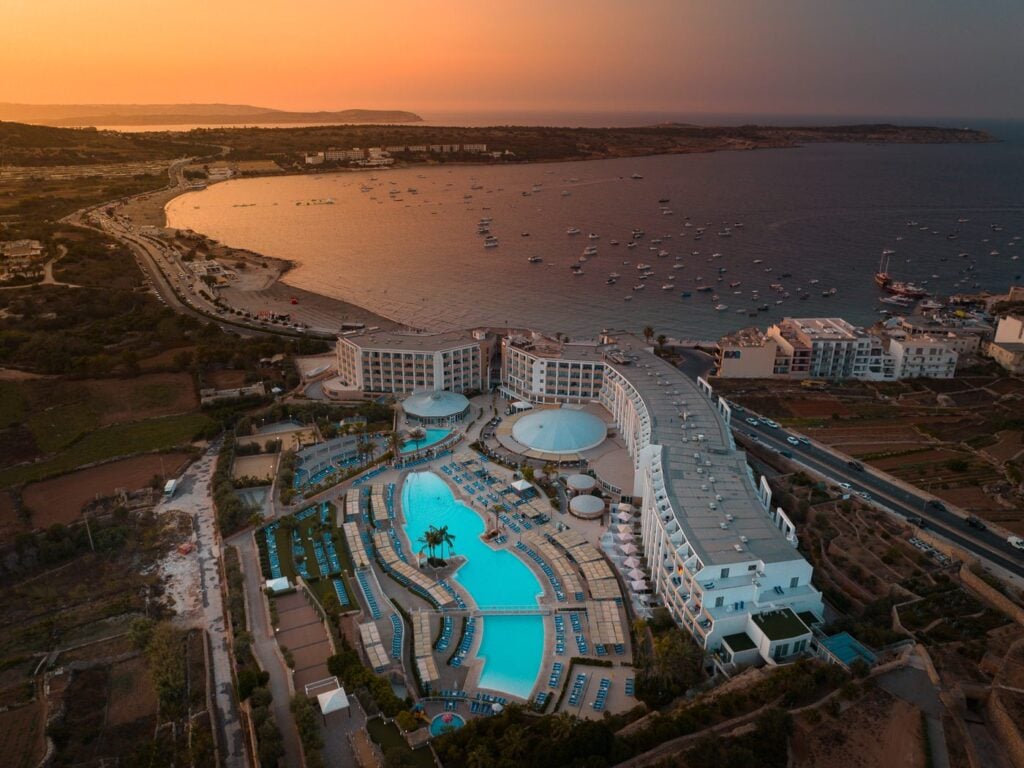 All inclusive resort in Ghadira Bay, Malta
