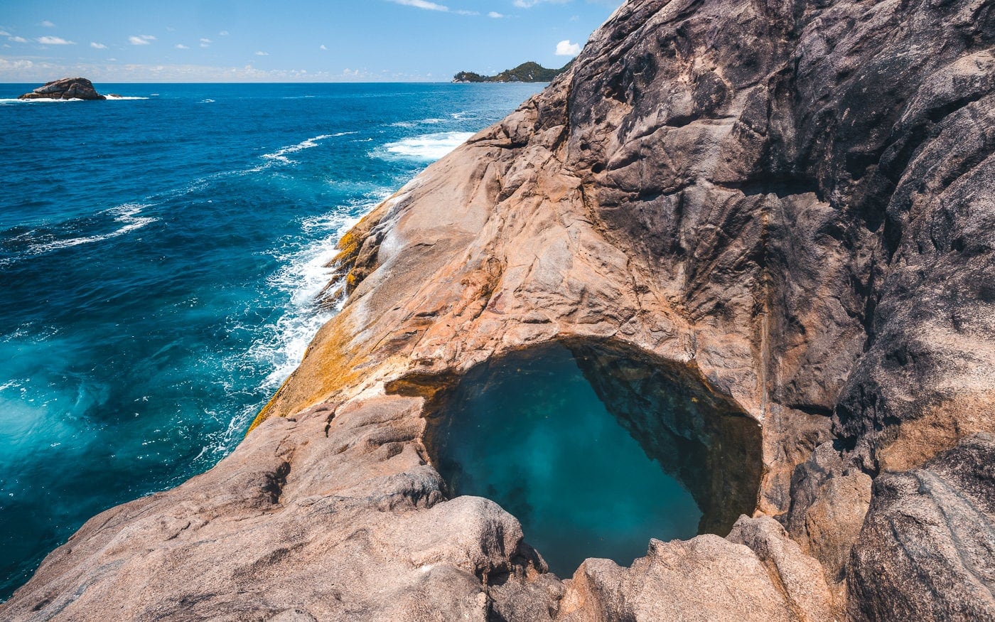 Rock Pool Mahe, Ros Sodyer near Anse Takamaka, the Seychelles