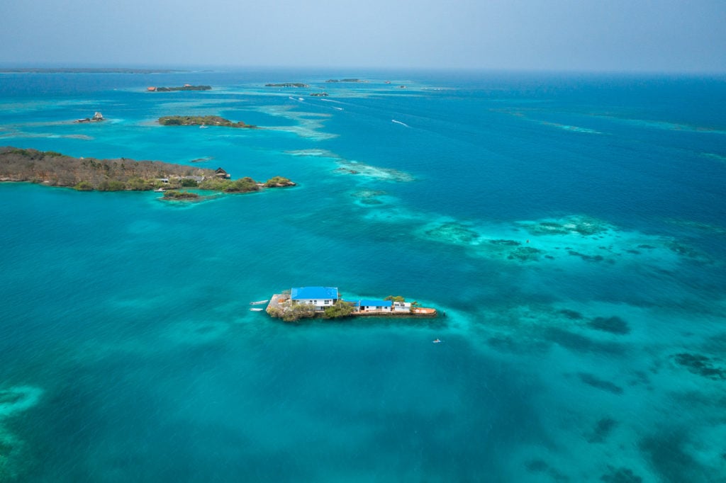 Small islands in the Colombian Caribbean