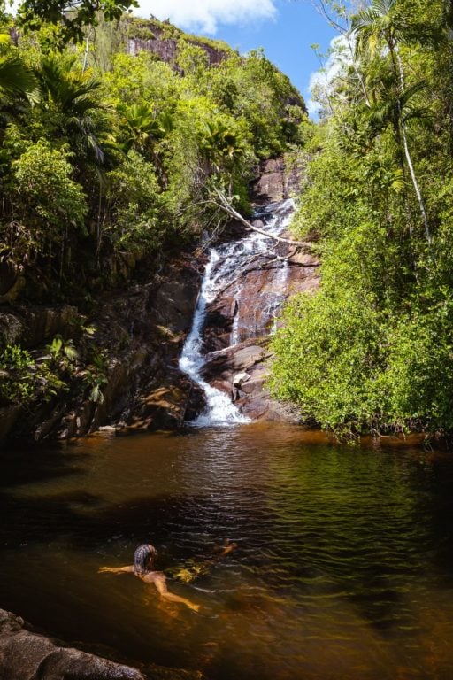 Suzier Waterfall on Mahe Island