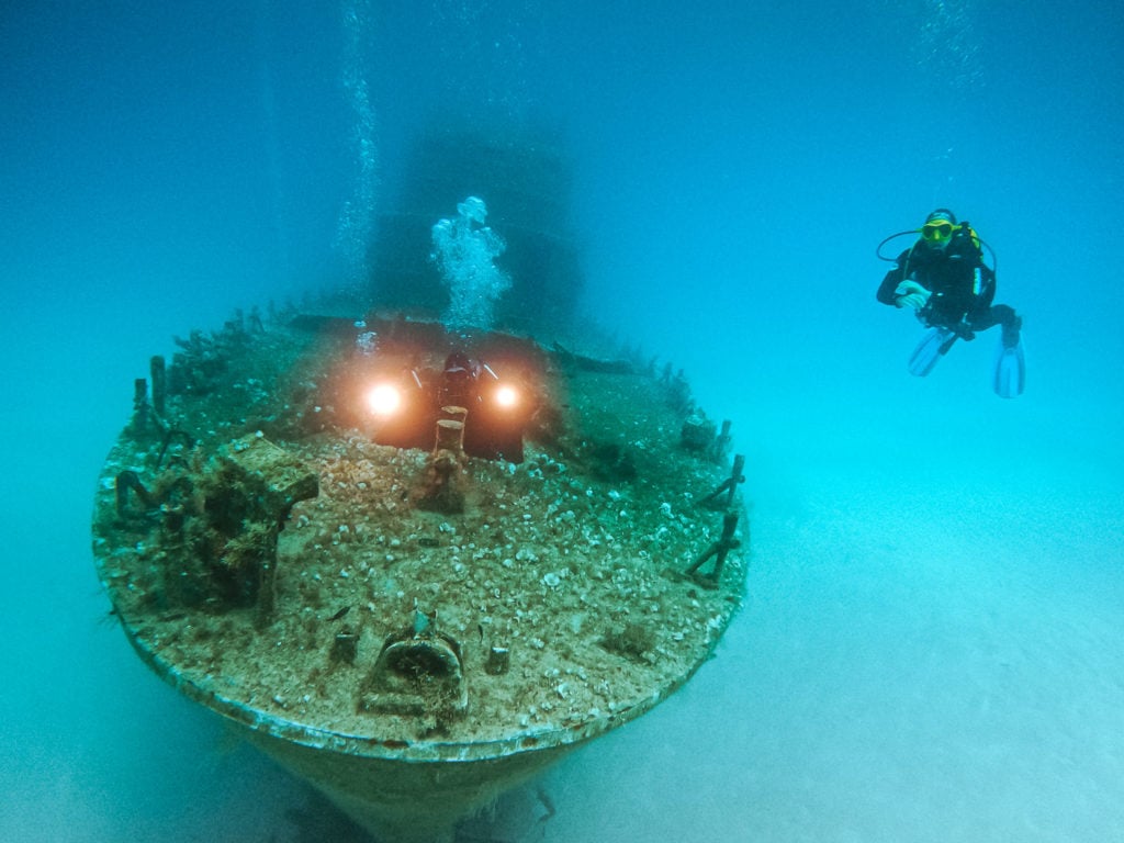 Scuba diving the P31 wreck in Malta