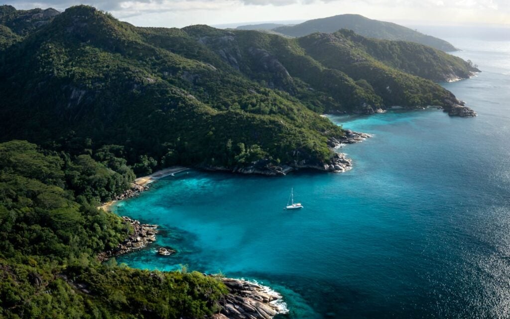 Coastline of the Seychelles
