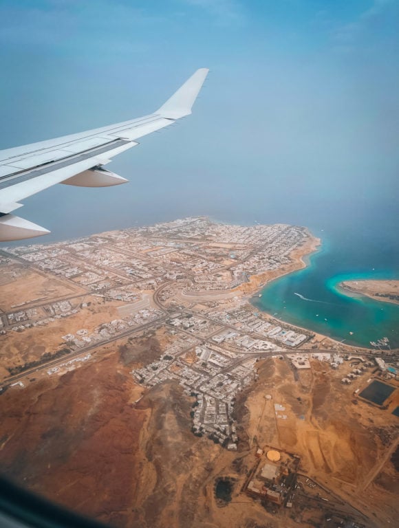 Landing at Sharm el-Sheikh Airport in Egypt